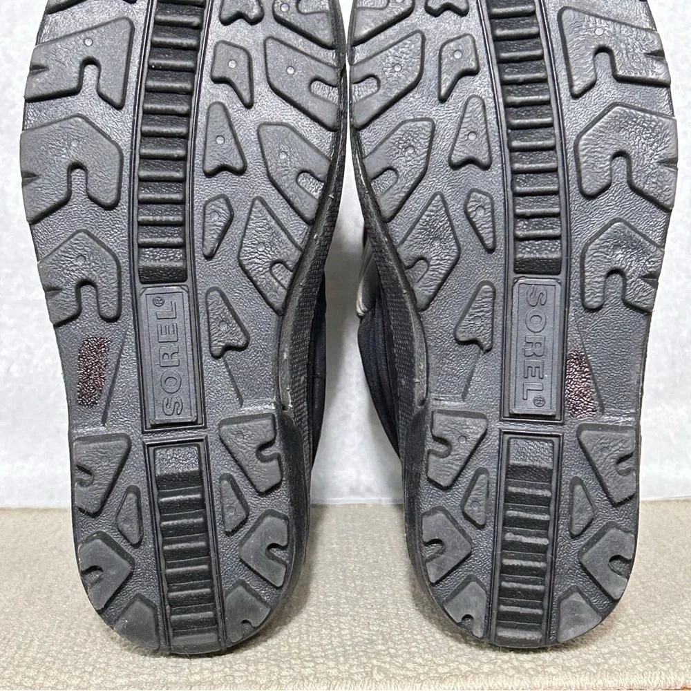 Sorel Big Kids/Youth Black/Grey Snow Goose Insulated Snow Winter Boots SZ 5